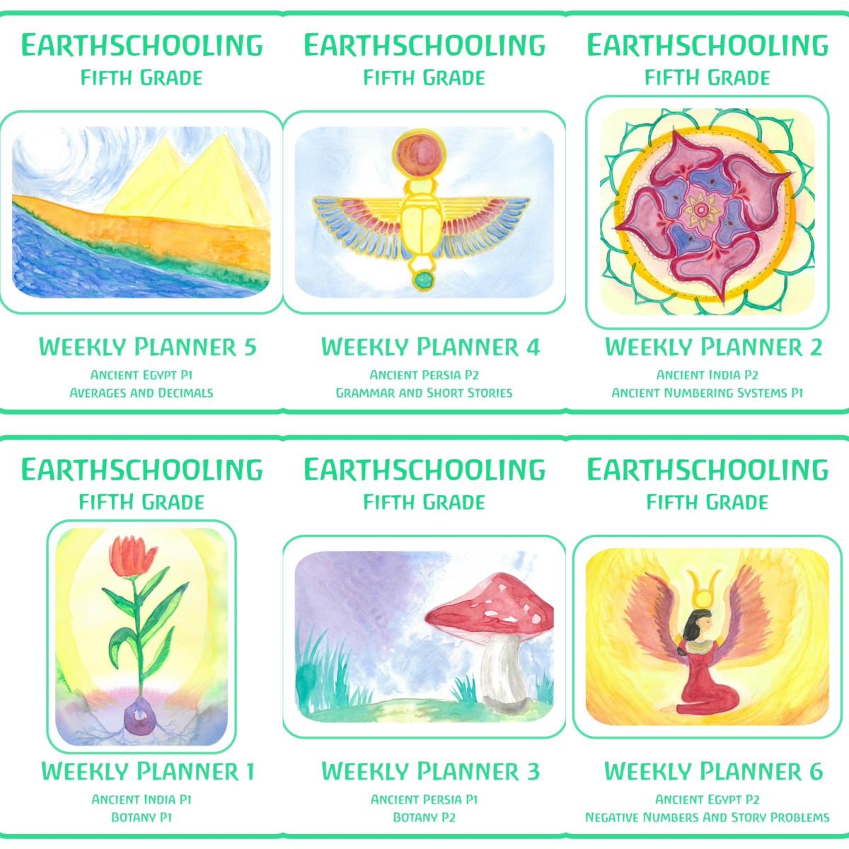 Fifth Grade Waldorf Living Lessons ‘Main Lessons Only’ Set - Image 3