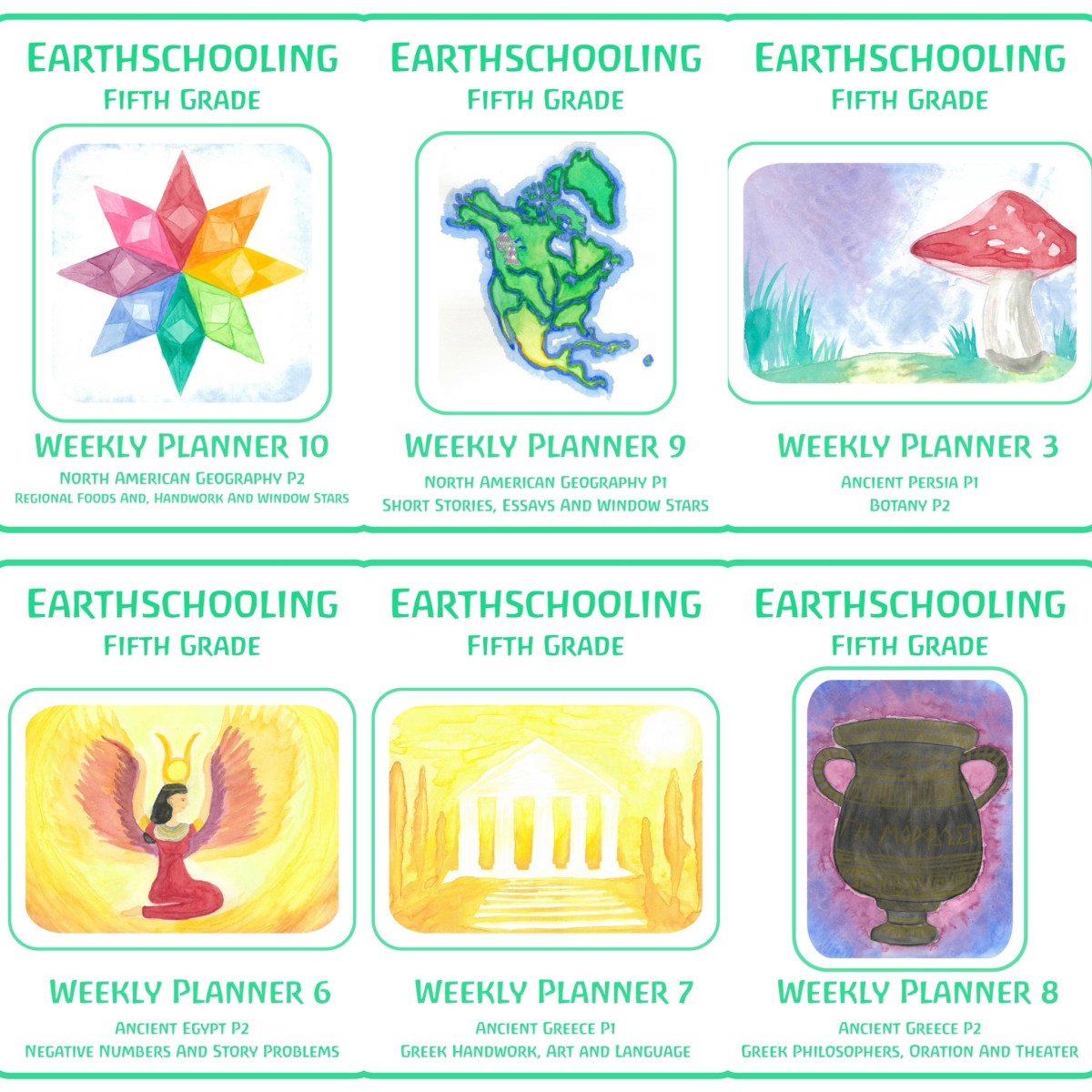 Fifth Grade Waldorf Living Lessons ‘Main Lessons Only’ Set - Image 4