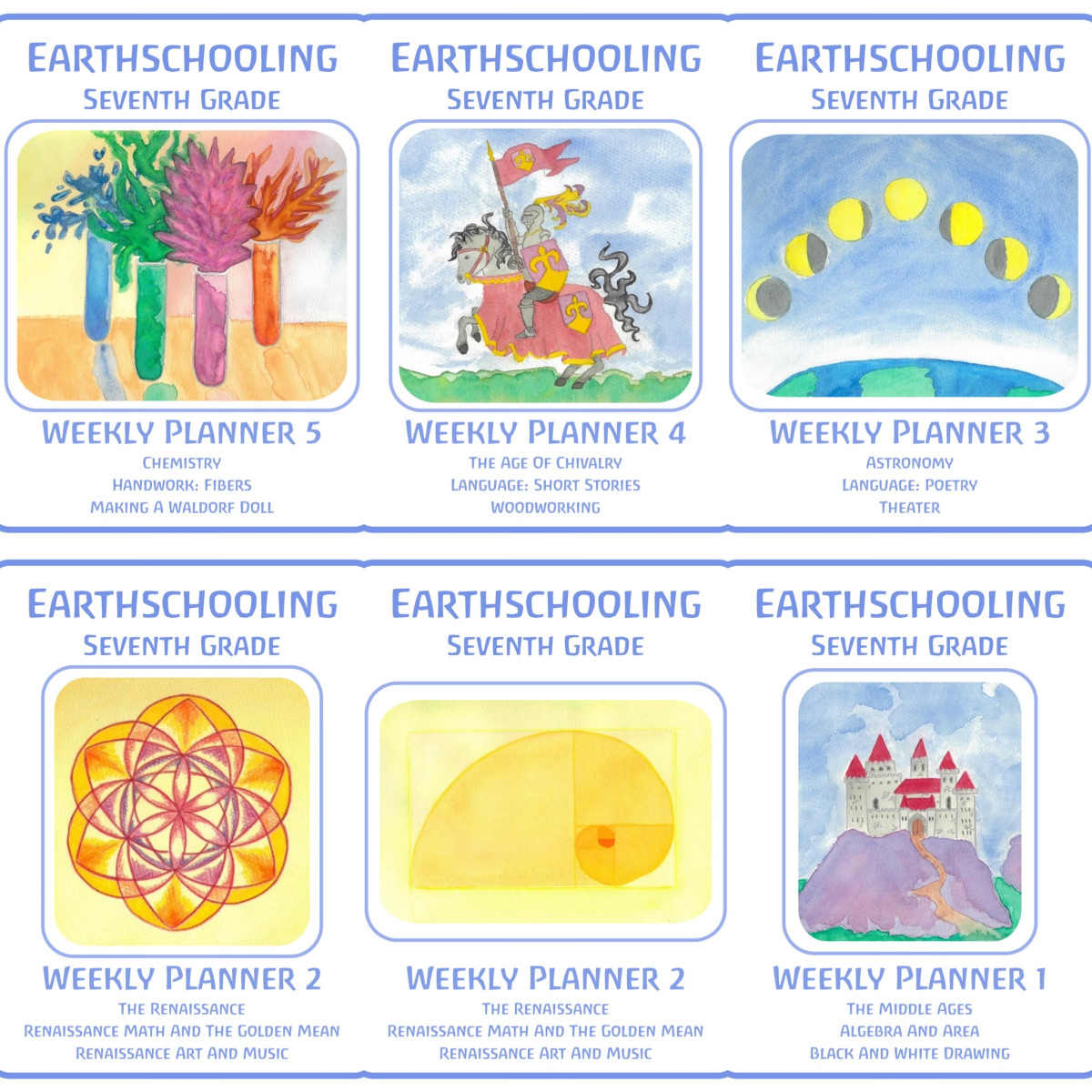 Seventh Grade Waldorf Living Lessons ‘Main Lessons Only’ Set - Image 4