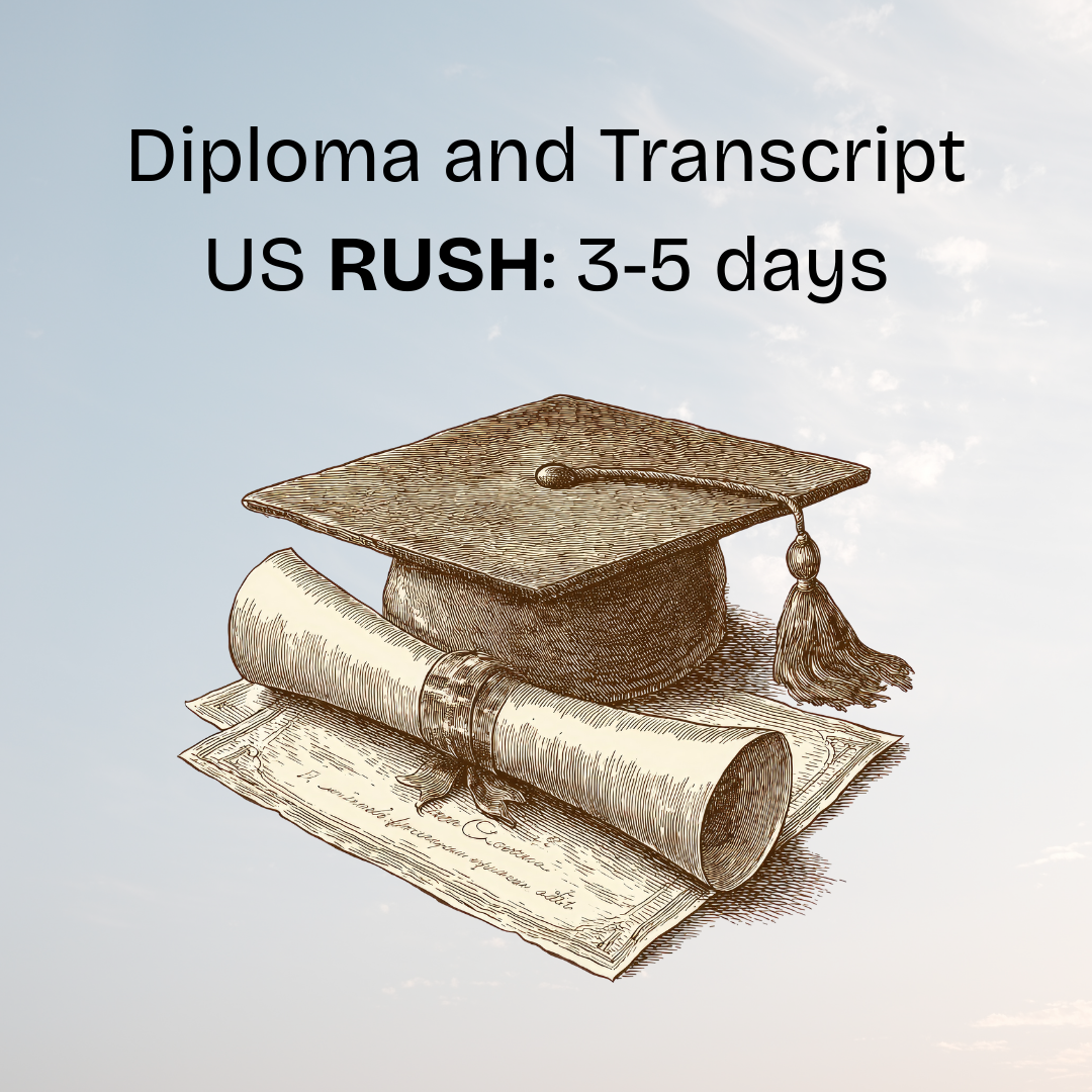 Diploma & Transcript: US (RUSH 3-5 days)