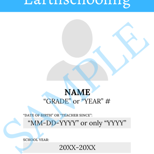 Student or Teacher ID (digital delivery)