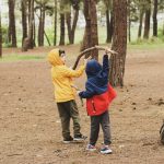 Children playing in nature Waldorf education early years