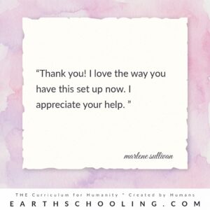 Earthschooling support