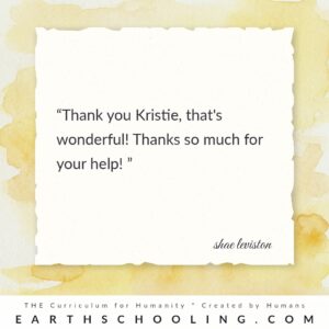 Earthschooling support
